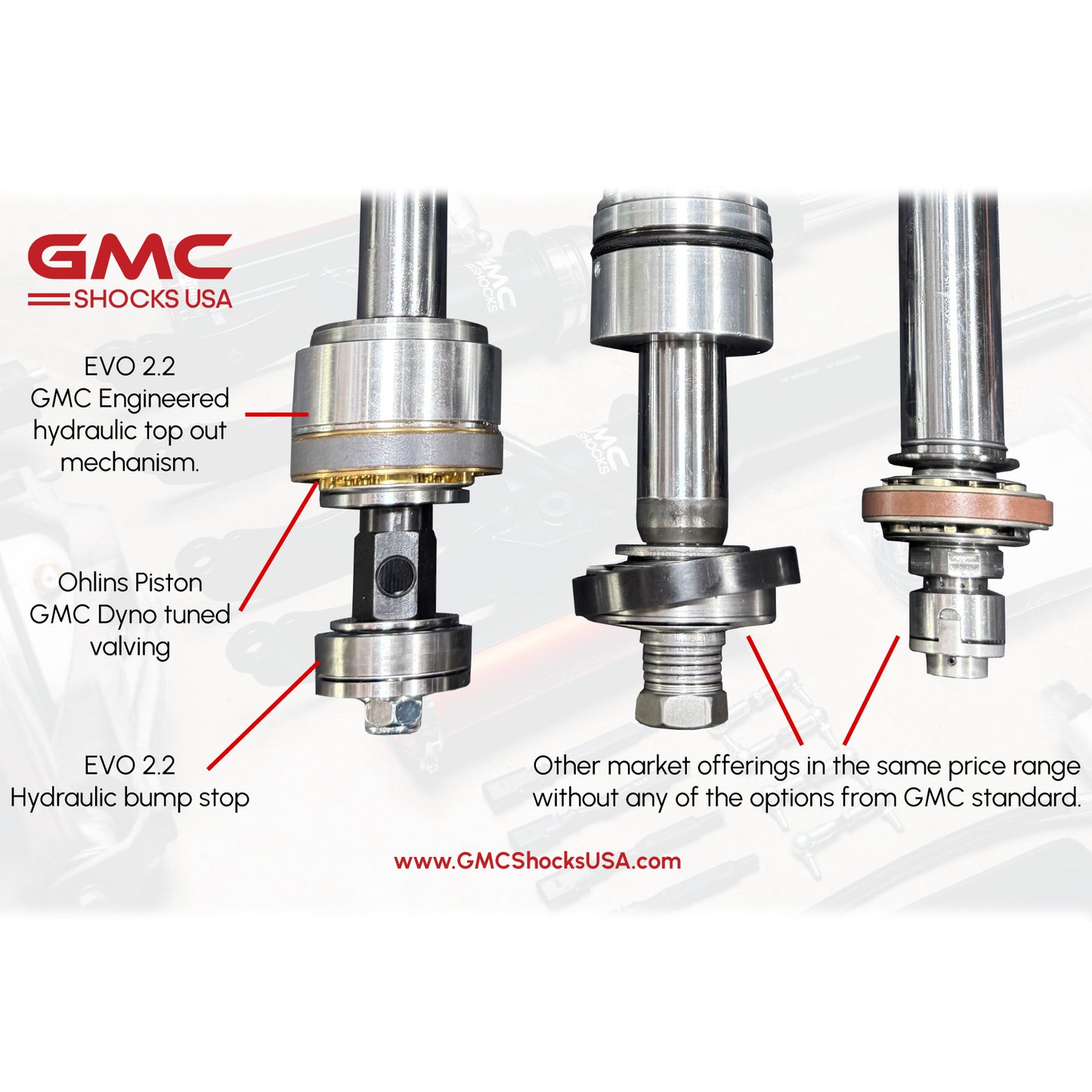 GEN 1 - GMC PERFORMANCE AIR SUSPENSION SHOCKS - CAYENNE/TOUAREG 955/957 (2002-2010)