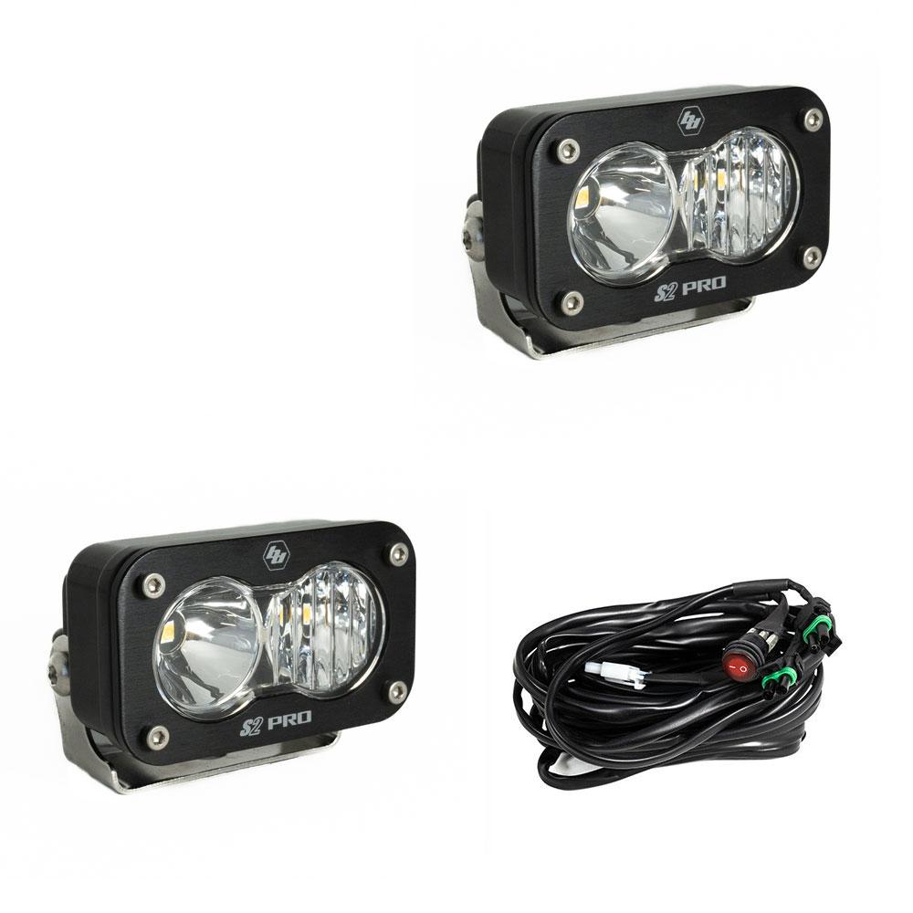 S2 Pro Pair Driving/Combo LED Baja Amber Baja Designs