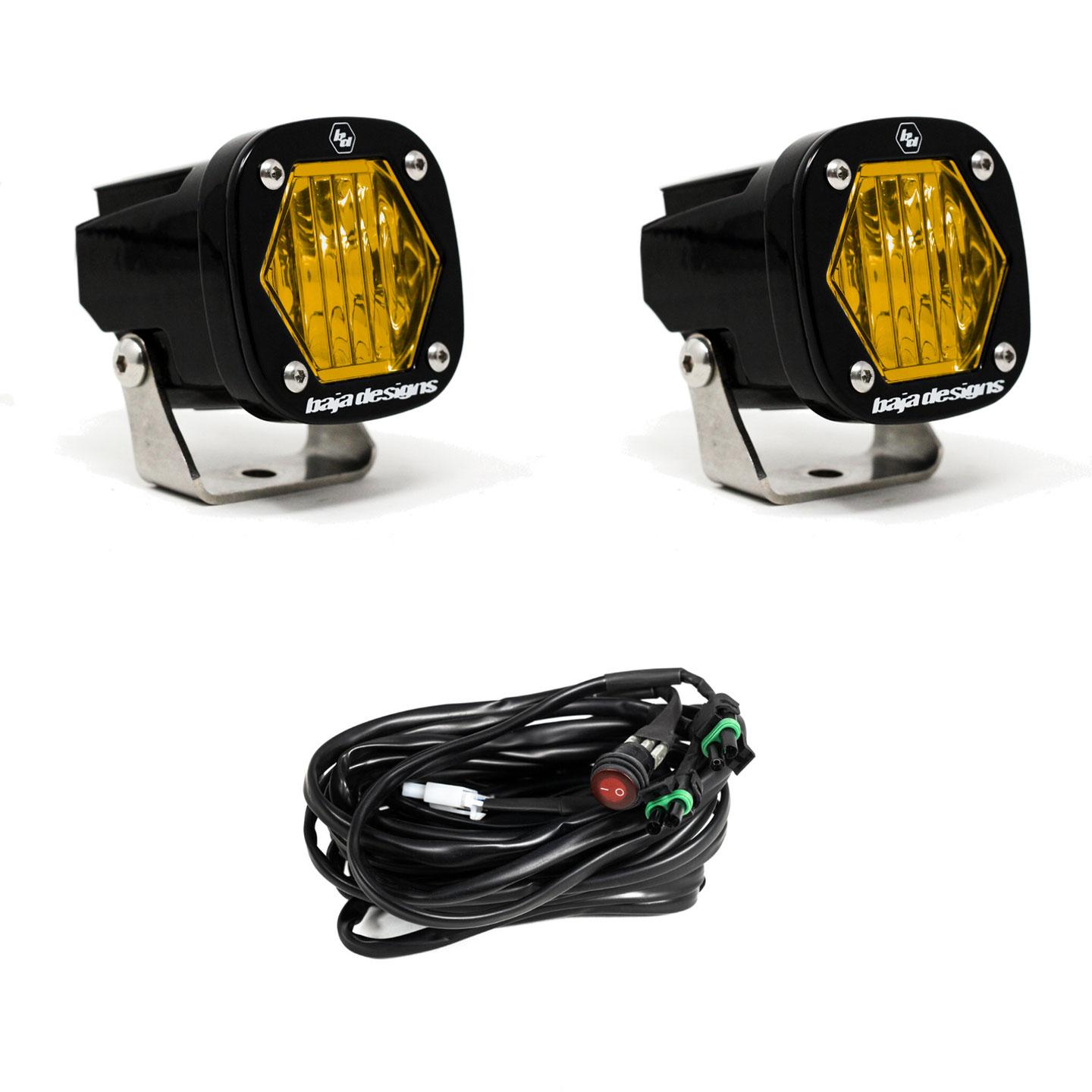 S1 Spot LED Light with Mounting Bracket Pair Baja Designs