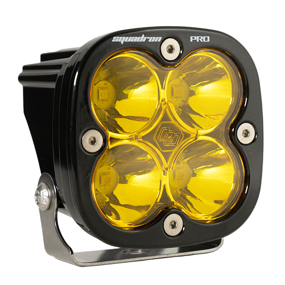 LED Light Pod Black Clear Lens Spot Pattern Squadron Pro Baja Designs