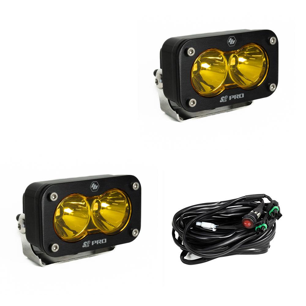 S2 Pro Pair Driving/Combo LED Baja Amber Baja Designs