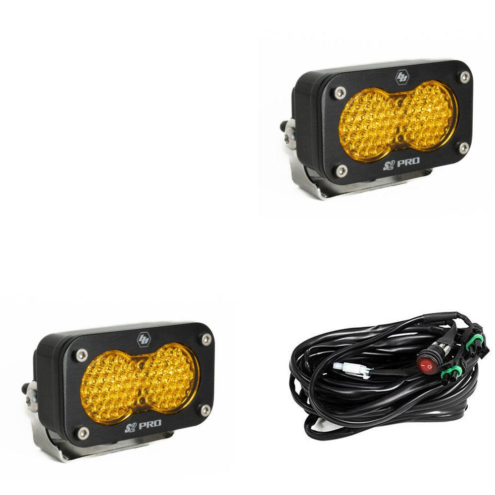 S2 Pro Pair Driving/Combo LED Baja Amber Baja Designs