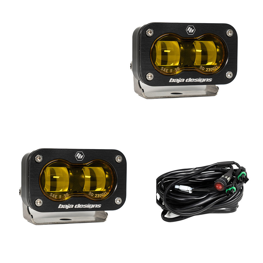 S2 SAE, Pair LED Spot, Clear Baja Designs