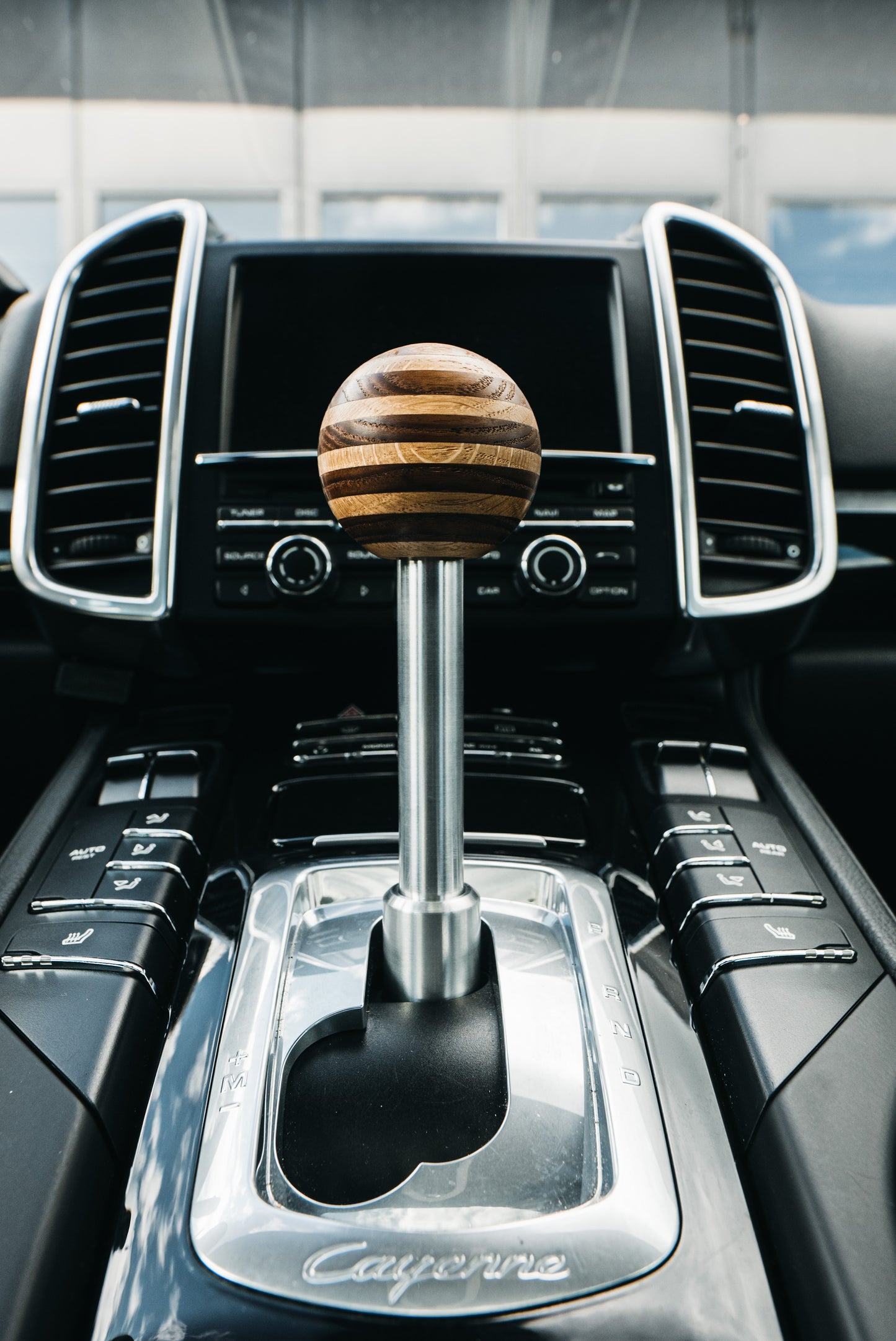 WOOD SHIFT KNOB - 958 CAYENNE (2011-2018)
