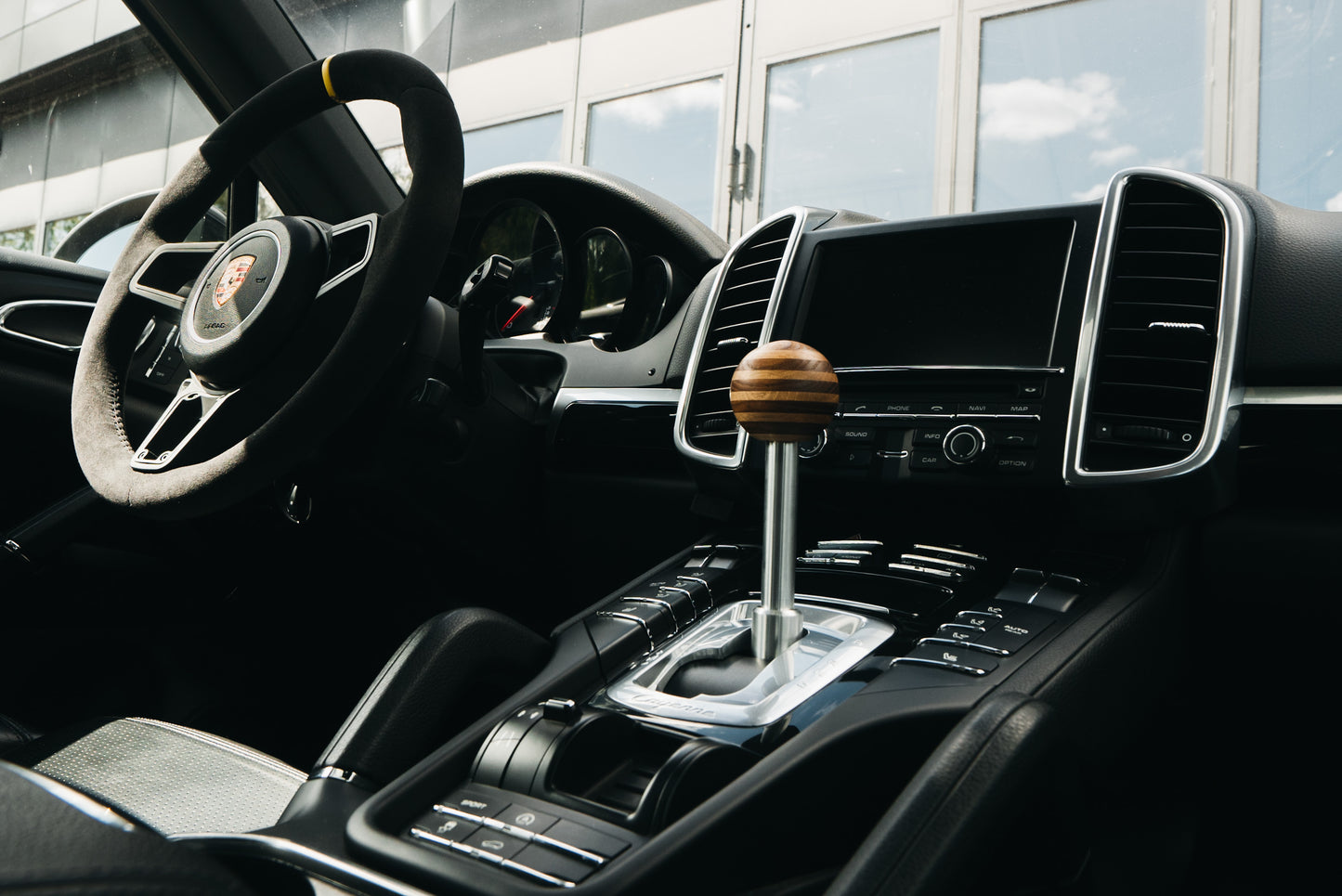 WOOD SHIFT KNOB - 958 CAYENNE (2011-2018)