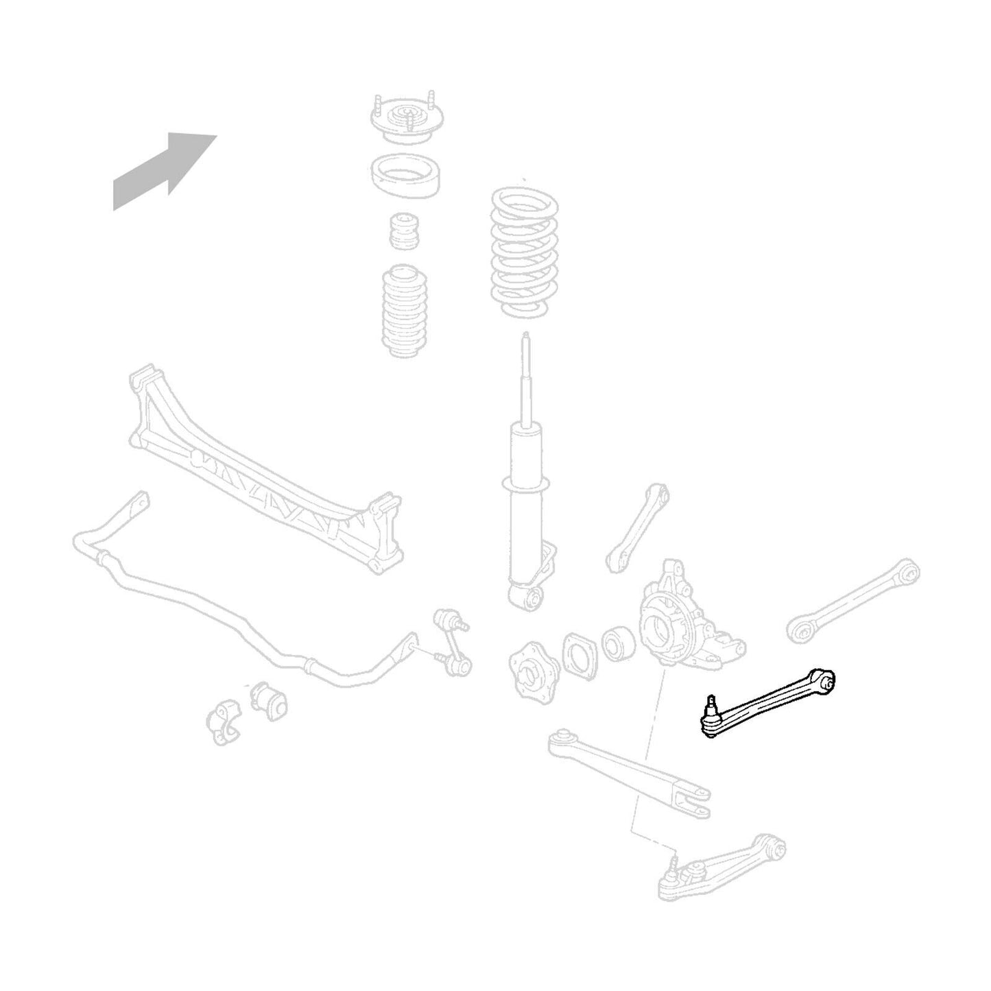 ADJUSTABLE REAR TOE ARMS - 986 / 987 / 996