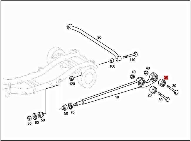 POLYURETHANE RADIUS ARM COMPLETE BUSHING UPGRADE (FRONT & REAR) - G WAGEN - W463