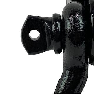 Receiver Mount Recovery Shackle 3/4" 4.75 Ton With Dual Hole Black Universal