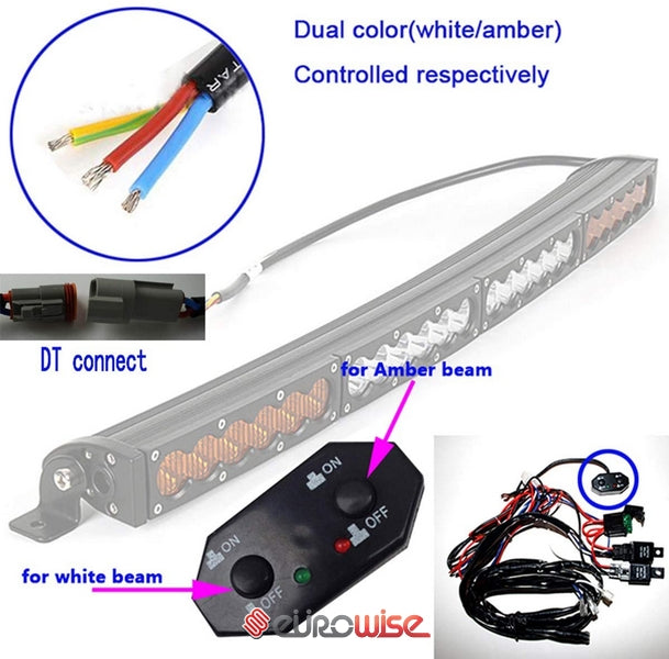 LED 38" Single Row Led Light Bar Spot/Flood/Combo