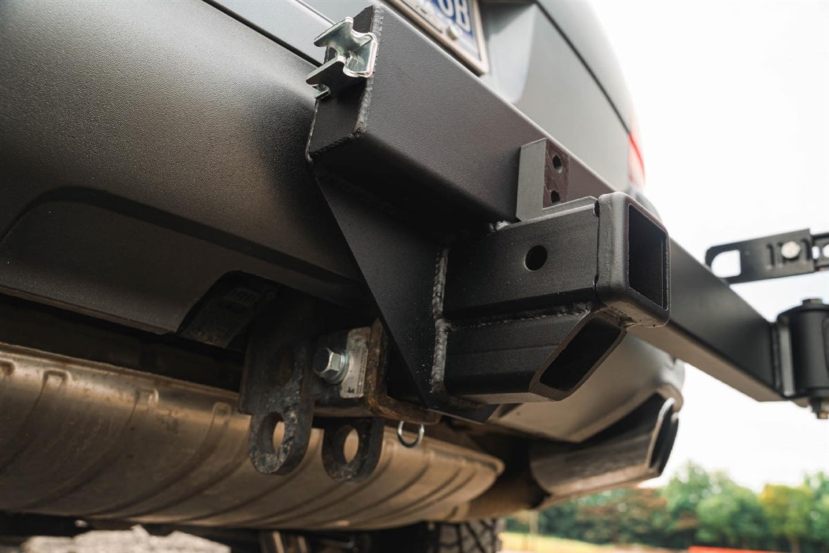 Hitch Mounted Spare Tire Swing Out Carrier