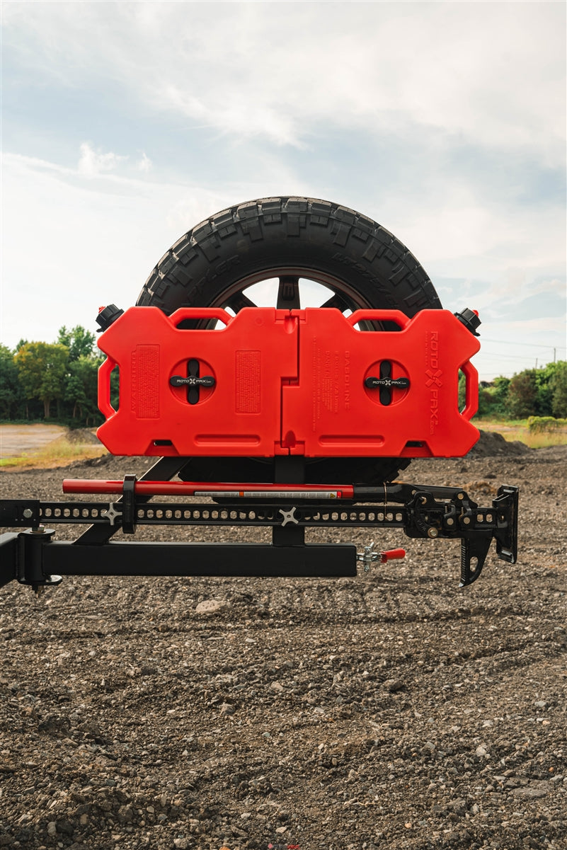 Hitch Mounted Spare Tire Swing Out Carrier