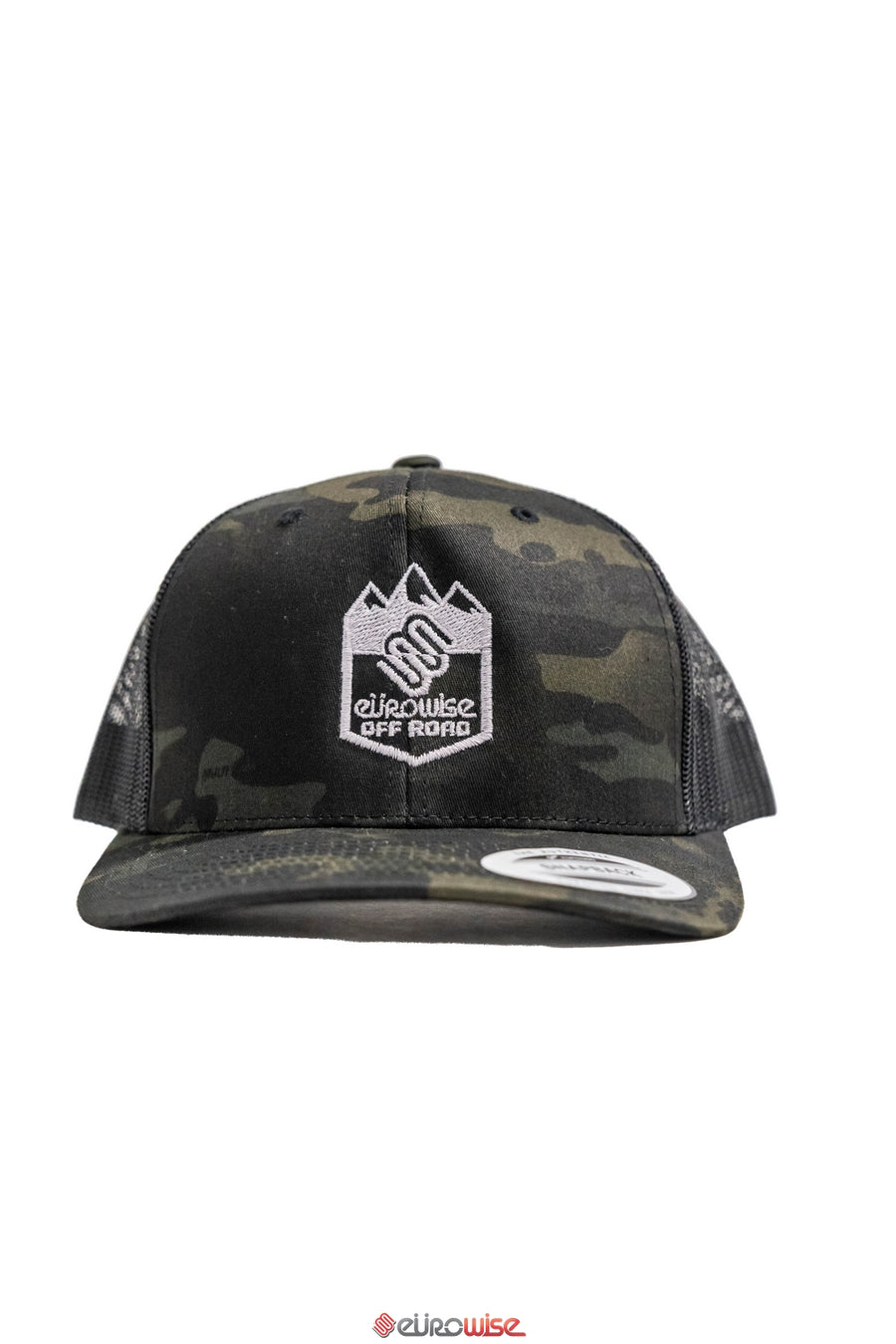 Camo Offroad Hat Snap Back Grey Stitch
