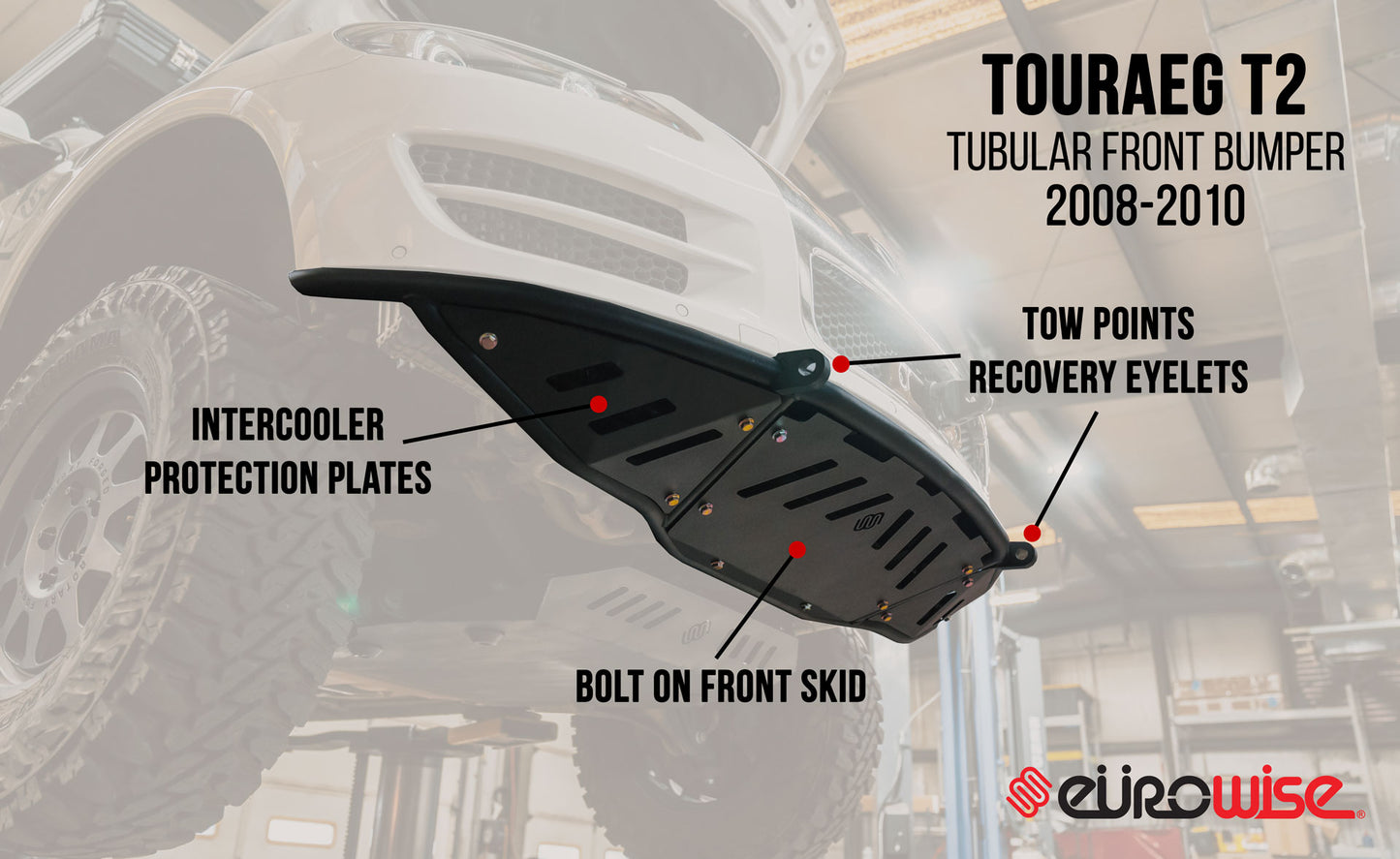 Gen 1: T2 Touareg Tubular Front Bumper (2008-2010)
