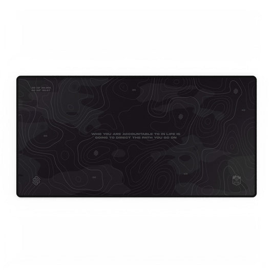 Motivational Desk Mat - Inspirational Black Desk Pad for Home Office