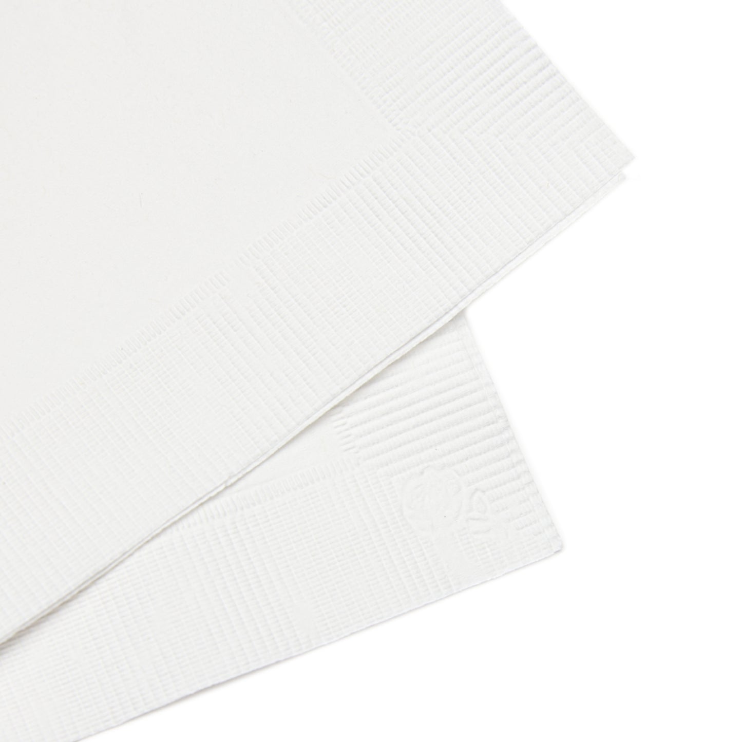 Black Outline - White Coined Napkins