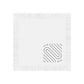 Black Outline - White Coined Napkins