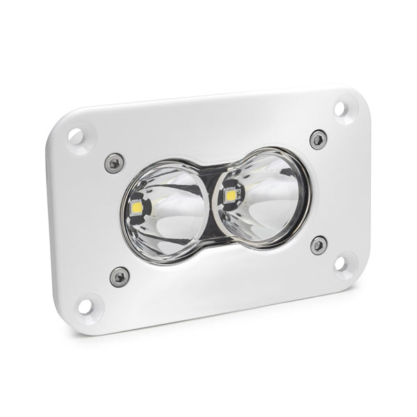 LED Work Light Flush Mount Clear Lens Driving Combo Pattern White S2 Pro Baja Designs