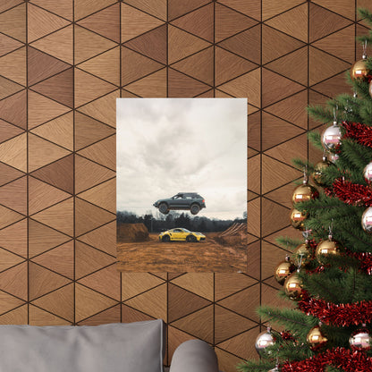 Dynamic Car Adventure Matte Vertical Poster - Perfect for Auto Enthusiasts