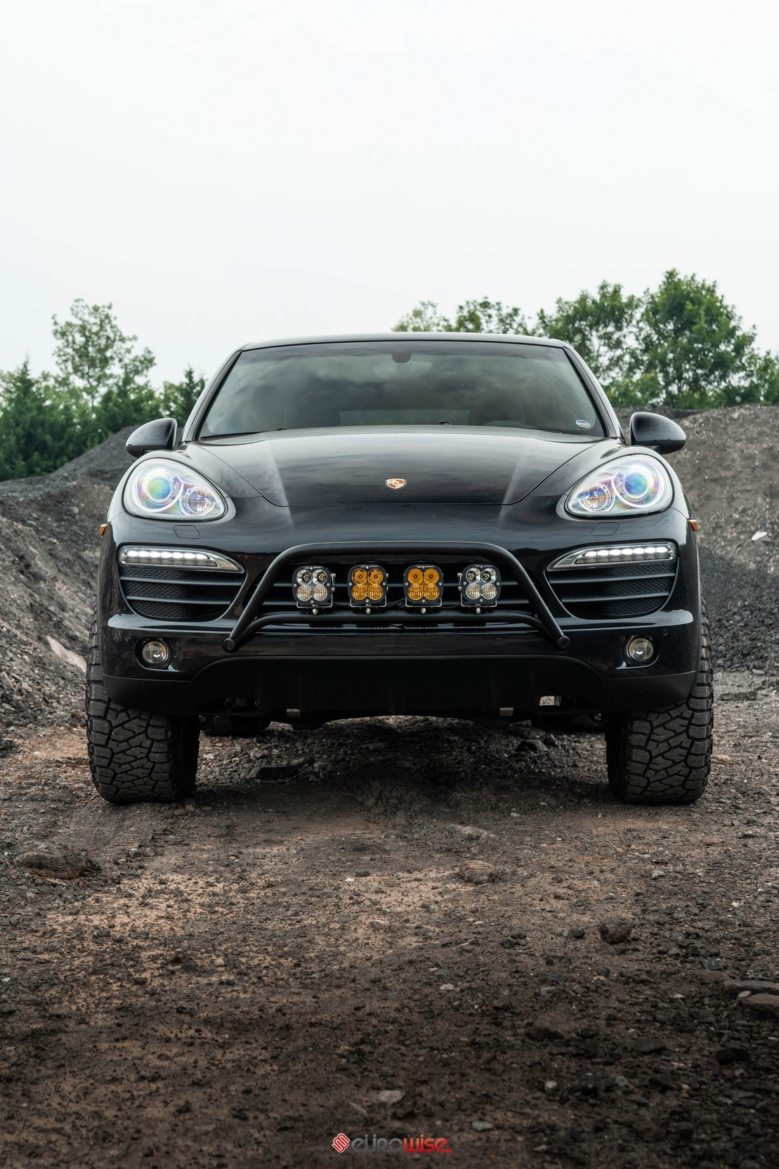 BULL LIGHT BAR (PARKING SENSOR COMPATIBLE/BOLT ON) - CAYENNE/TOUAREG (958/T1)