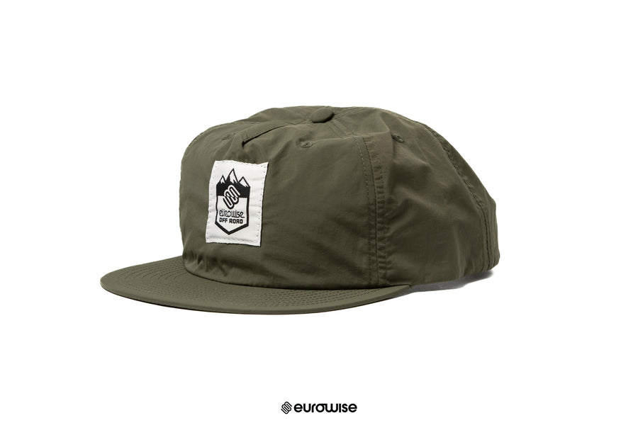 EUROWISE OFFROAD 5 PANEL NYLON HAT - OLIVE