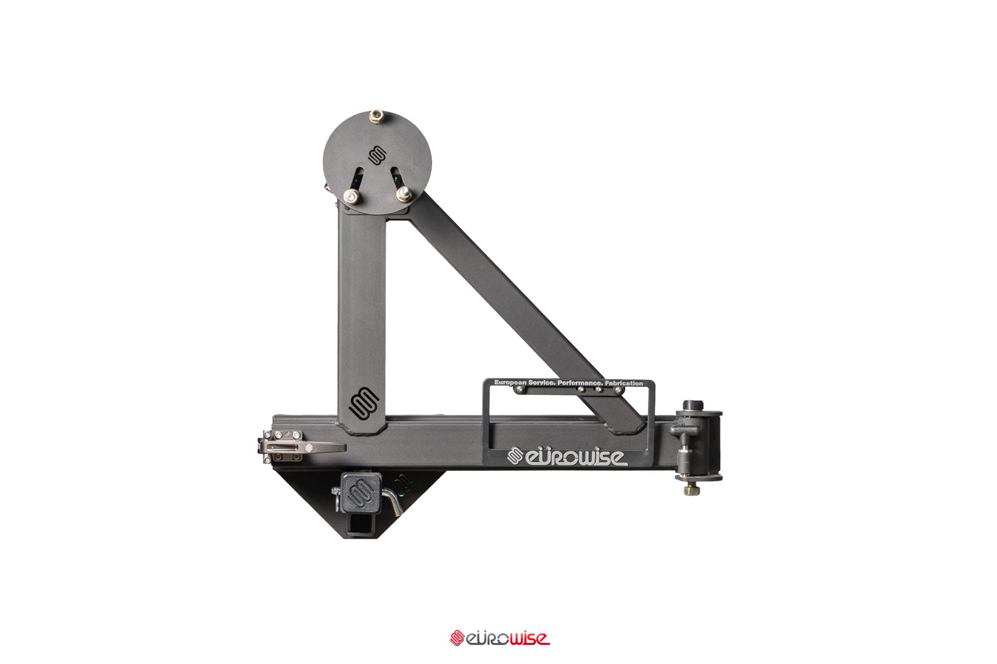 HITCH AXIS, ADJUSTABLE HITCH MOUNTED SPARE TIRE SWING OUT CARRIER - CAYENNE/TOUAREG/Q7