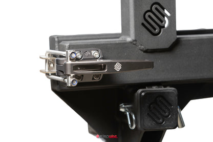 HITCH AXIS, ADJUSTABLE HITCH MOUNTED SPARE TIRE SWING OUT CARRIER - CAYENNE/TOUAREG/Q7