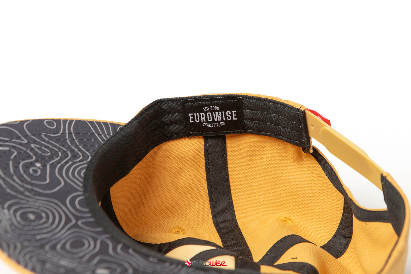 EUROWISE TOPO SNAP BACK HAT - SIGNAL YELLOW