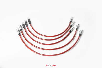 STAINLESS BRAIDED EXTENDED BRAKE LINES - G WAGEN - W463
