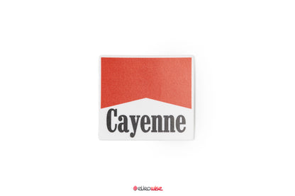 Cayenne Sticker Red