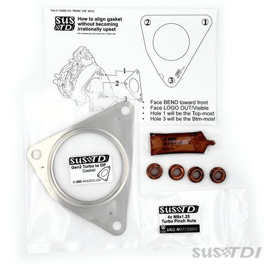 GEN2 DOWNPIPE/DPF INSTALL KIT (3.0 TDI GEN2 2013+)