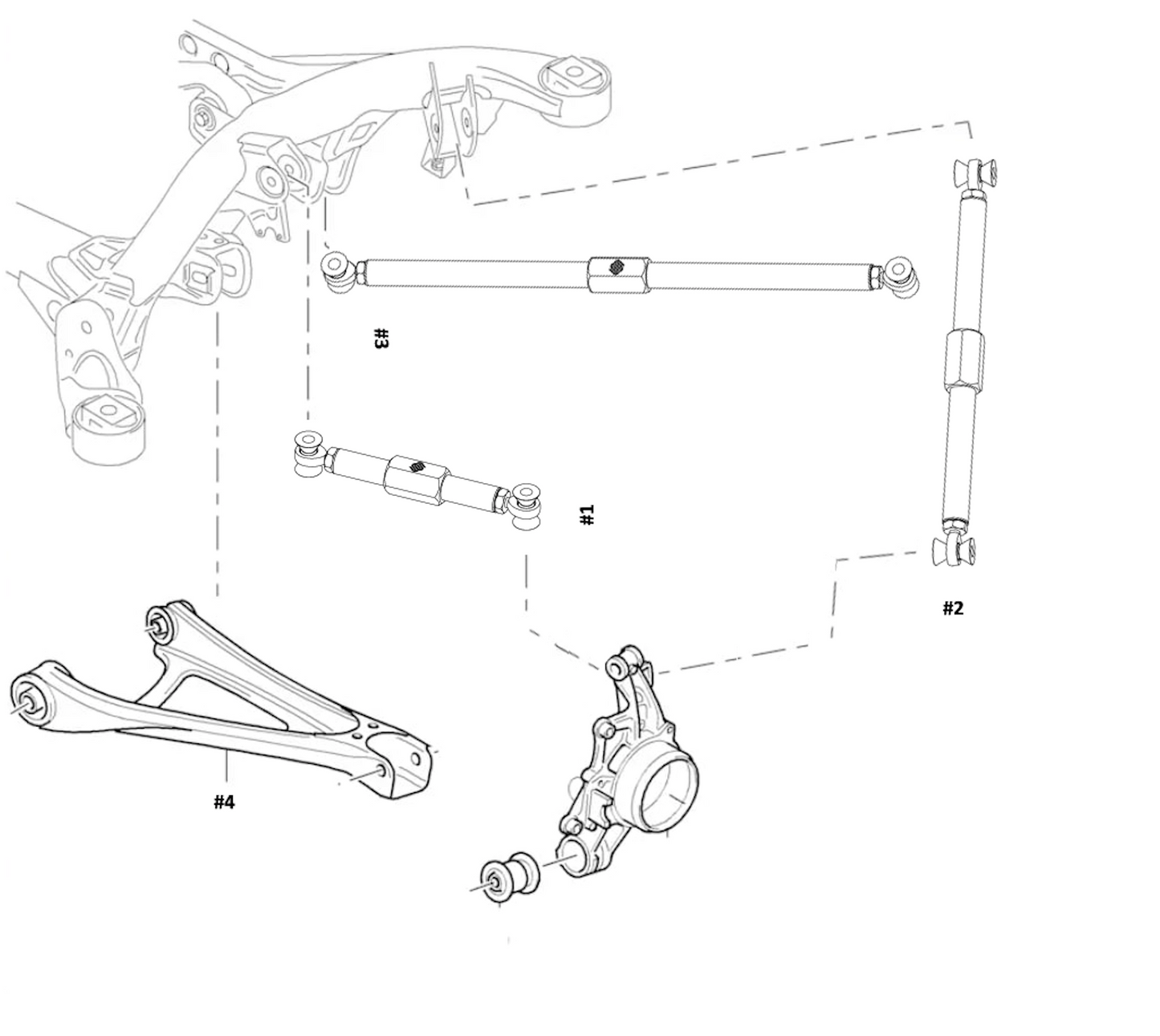 GEN 1 - COMPLETE FRONT & REAR SUSPENSION SERVICE UPGRADE KIT - CAYENNE/TOUAREG