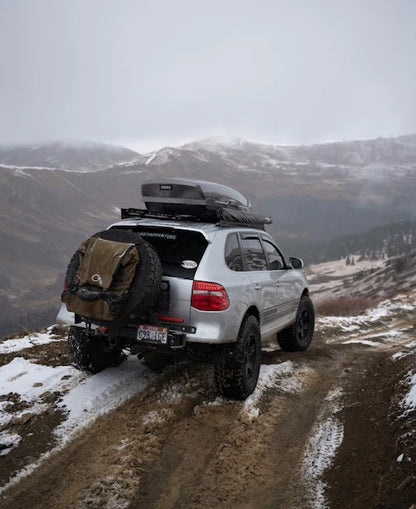 HITCH AXIS, HITCH MOUNTED SPARE TIRE SWING OUT CARRIER - CAYENNE/TOUAREG/Q7