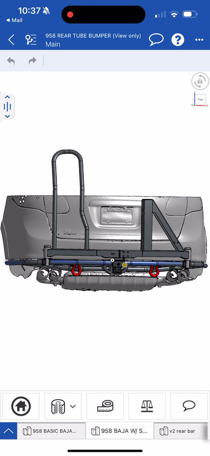 DUAL SWINGOUT REAR BUMPER - 958.2 CAYENNE (2015-2018)