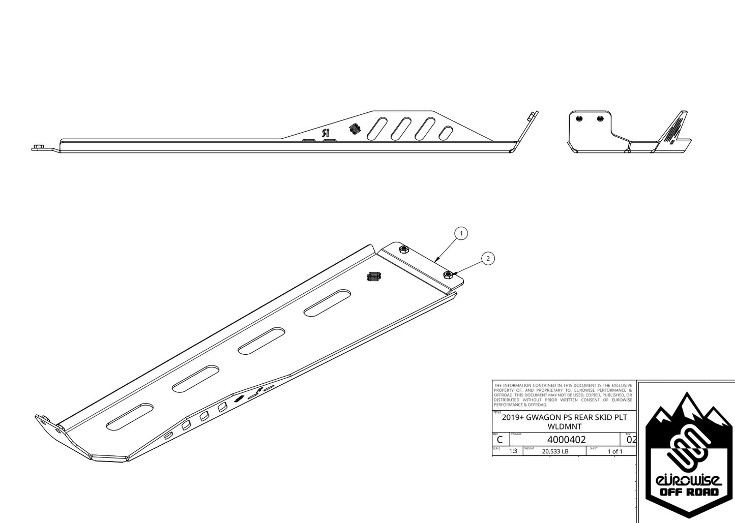 UNDERBODY SKID PLATES - G WAGEN - W463A/W464 (2019+)