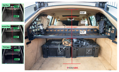 GEN 1 - MOLLE PANEL TRAY KIT - CAYENNE (2003-2010)