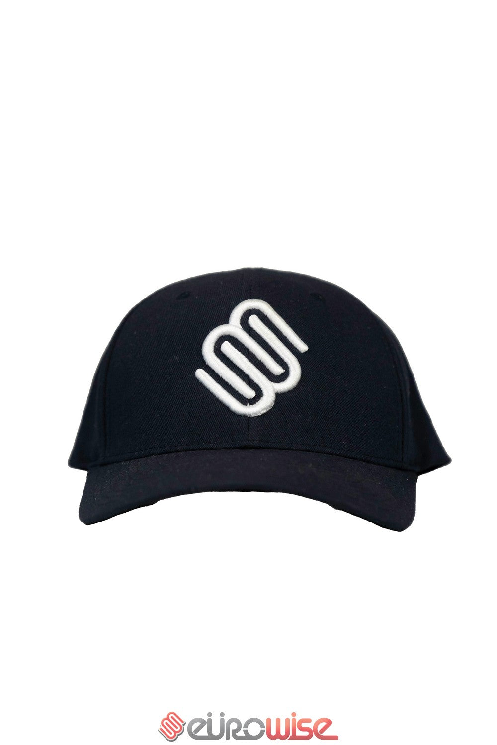 EW Fitted Logo Hat ( Navy / White Stitch )