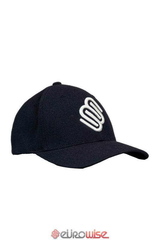 EW Fitted Logo Hat ( Navy / White Stitch )