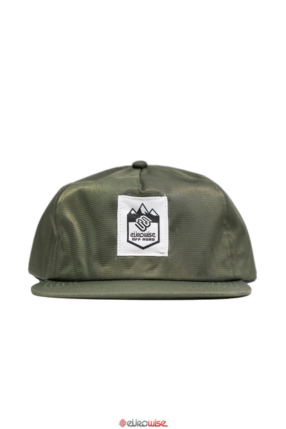 Olive 5 Panel Nylon Hat