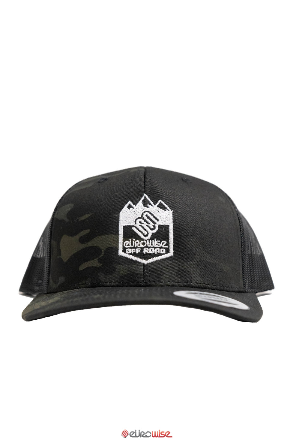 Camo Offroad Hat Snap Back White Stitch
