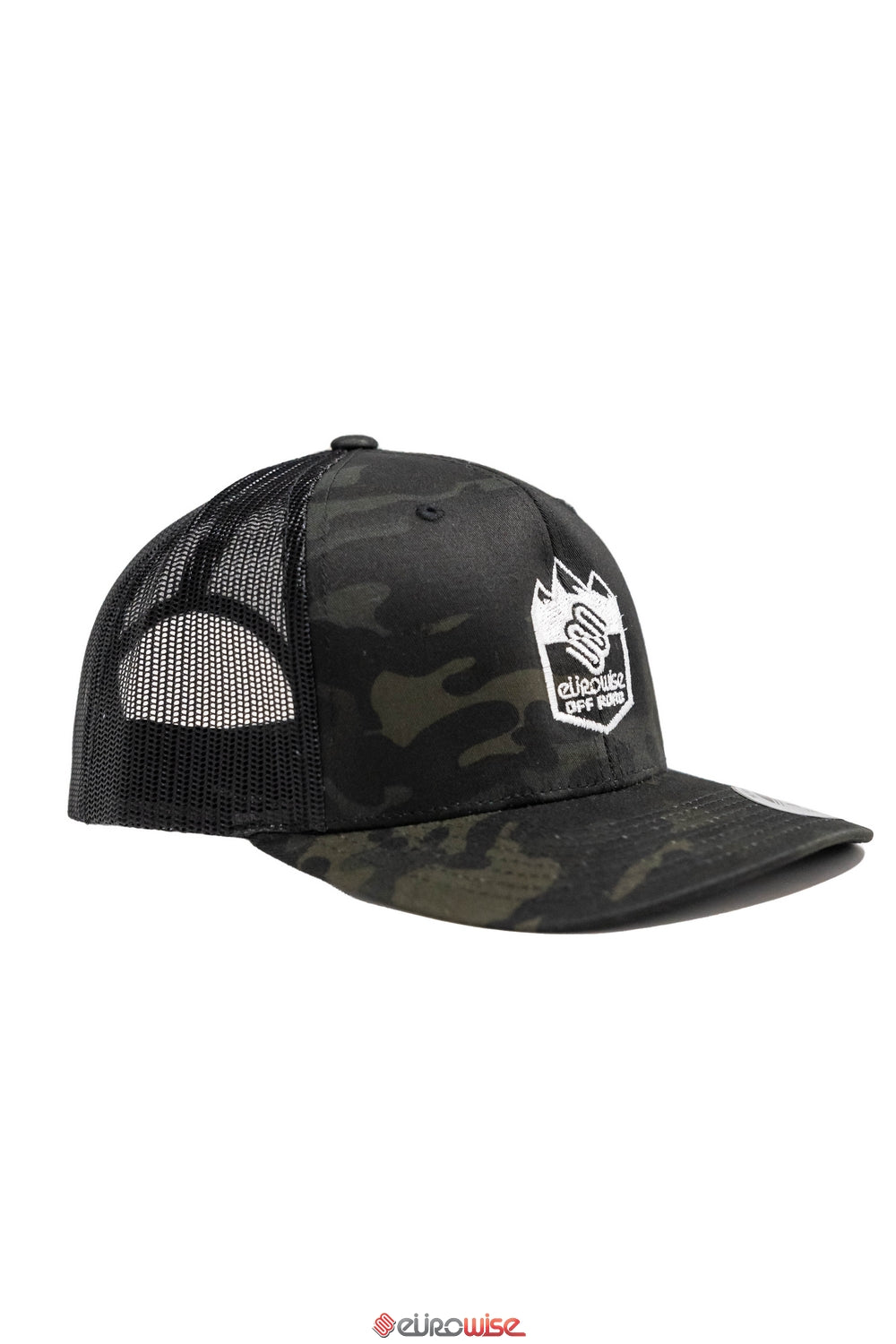 Camo Offroad Hat Snap Back White Stitch